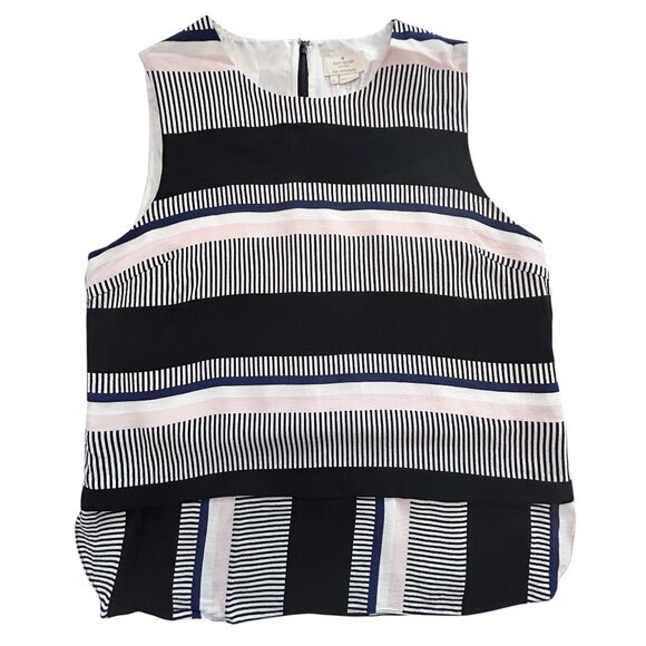 KATE SPADE Bay Stripe double Layered Tank Top Large - Picture 10 of 10